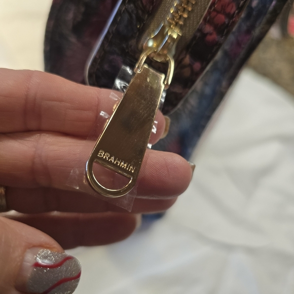 Brahmin Tia Komodo Ombre Melbourne Leather Tote, EUC - Picture 8 of 9